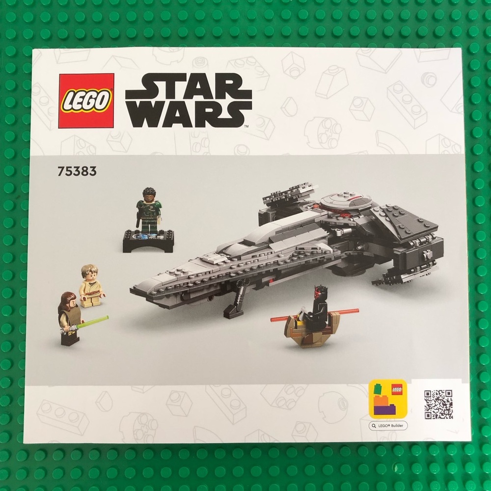 New LEGO Star Wars 75383 Darth Maul Sith Infiltrator Instruction Manual Only